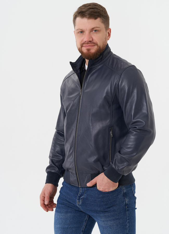 Мужская кожаная куртка 