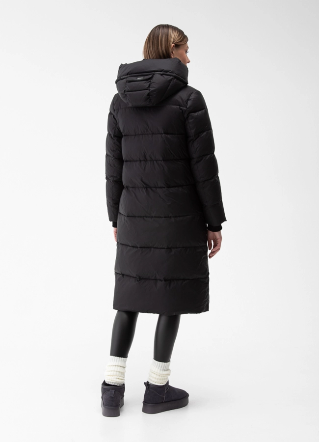 Пуховик женский с капюшоном  модель № 28017 в рассрочку
