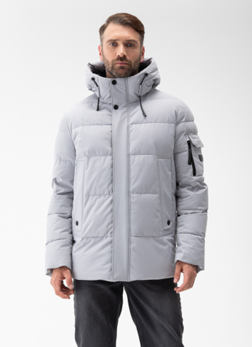 Мужской пуховик с капюшоном 