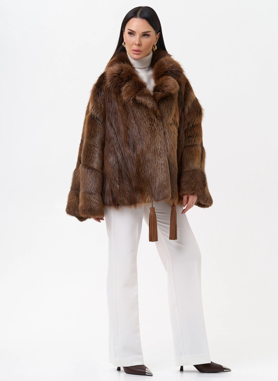 Болеро из меха бобра